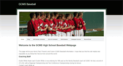 Desktop Screenshot of gcmsbaseball.weebly.com