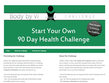 Tablet Screenshot of 90dayhealthchallenge.weebly.com