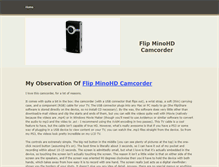 Tablet Screenshot of flipminohdcamcorder.weebly.com
