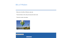 Desktop Screenshot of bits-of-wisdom.weebly.com