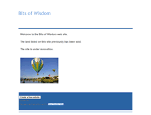 Tablet Screenshot of bits-of-wisdom.weebly.com