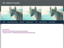 Tablet Screenshot of carlsonsclass.weebly.com