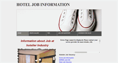 Desktop Screenshot of hoteljobinfo.weebly.com