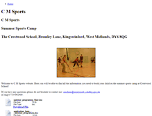 Tablet Screenshot of cmsports.weebly.com