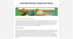 Desktop Screenshot of farmvillesecrets.weebly.com