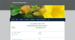 Desktop Screenshot of lifeisaboutexploration.weebly.com