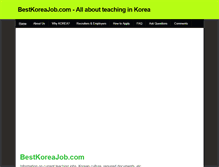 Tablet Screenshot of bestkoreajob.weebly.com