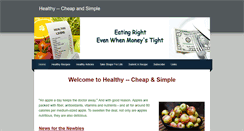 Desktop Screenshot of healthycheapandsimple.weebly.com