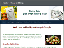 Tablet Screenshot of healthycheapandsimple.weebly.com