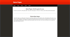 Desktop Screenshot of gamepages1.weebly.com