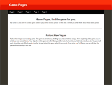 Tablet Screenshot of gamepages1.weebly.com
