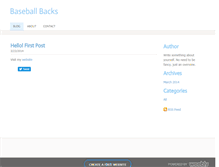 Tablet Screenshot of baseballbacks.weebly.com