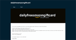 Desktop Screenshot of dailyfreeamazongiftcard.weebly.com