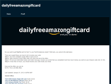 Tablet Screenshot of dailyfreeamazongiftcard.weebly.com