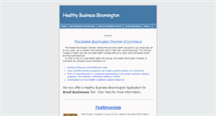 Desktop Screenshot of healthybusinessbloomington.weebly.com