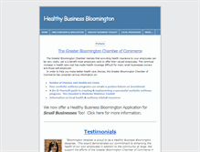 Tablet Screenshot of healthybusinessbloomington.weebly.com