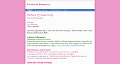 Desktop Screenshot of partiesbyrosemary.weebly.com