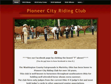 Tablet Screenshot of pioneercityridingclub.weebly.com