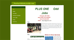 Desktop Screenshot of plusoneoddjobs.weebly.com