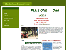 Tablet Screenshot of plusoneoddjobs.weebly.com