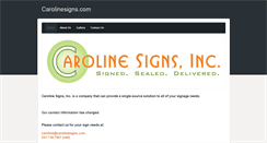 Desktop Screenshot of carolinesign.weebly.com