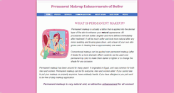 Desktop Screenshot of permanentmakeupenhancements.weebly.com