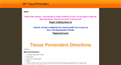 Desktop Screenshot of diytissuepomanders.weebly.com