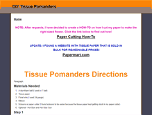 Tablet Screenshot of diytissuepomanders.weebly.com