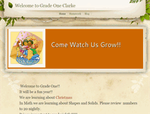 Tablet Screenshot of gradeoneclarke.weebly.com