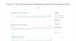 Desktop Screenshot of freebacklinksystem.weebly.com
