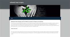 Desktop Screenshot of edheadsheartsurgery.weebly.com