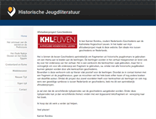Tablet Screenshot of historischejeugdliteratuur.weebly.com