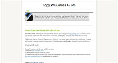 Desktop Screenshot of copywiigamesguide.weebly.com
