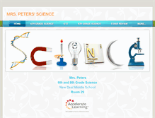 Tablet Screenshot of mrspetersscience.weebly.com