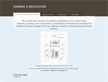 Tablet Screenshot of ginningarevolution.weebly.com