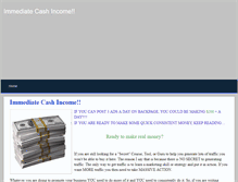 Tablet Screenshot of immediatecashincome.weebly.com