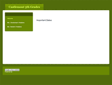 Tablet Screenshot of castlemont5thgrade.weebly.com