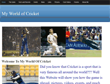 Tablet Screenshot of myworldofcricket.weebly.com