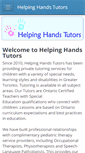Mobile Screenshot of helpinghandstutors.weebly.com