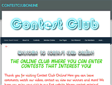 Tablet Screenshot of contestclubonline.weebly.com