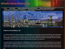 Tablet Screenshot of effectivehorsebettingtips.weebly.com