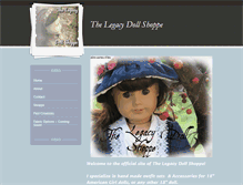 Tablet Screenshot of legacydollshoppe.weebly.com