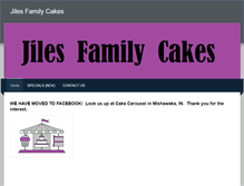 Tablet Screenshot of jilesfamilycakes.weebly.com