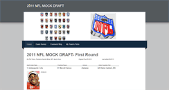 Desktop Screenshot of nfl2011mockdraft.weebly.com