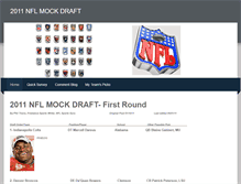 Tablet Screenshot of nfl2011mockdraft.weebly.com