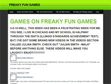 Tablet Screenshot of freakyfungames.weebly.com