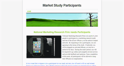 Desktop Screenshot of marketstudyparticipants.weebly.com