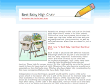 Tablet Screenshot of best-baby-high-chair-buy-best-baby-high-chair-review.weebly.com