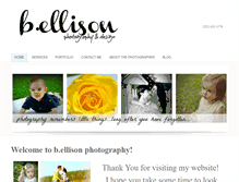 Tablet Screenshot of bellisonphotography.weebly.com