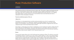 Desktop Screenshot of easymusicproductionsoftware.weebly.com